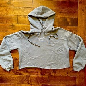 “More self love baby girl” Peace Collective Cropped Hoodie